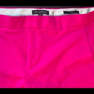 Hot pink trousers